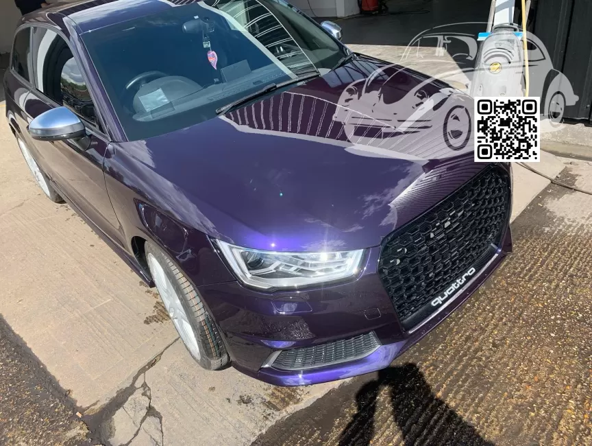 A1, S1 (8X) | LQ87, FQ33-0007 - SAMTVIOLETT, SAMTVIOLETT PERLEFFEKT 0