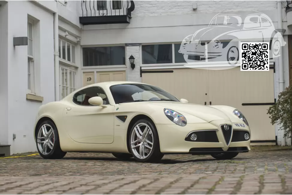 Alfa Romeo | 8C Competizione | 020, 020B, 020/B - BIANCO AVORIO, TRI-COUCHE IVOIRE, BIANCO PERLA (FIAT) 0