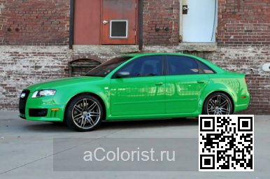 Audi | A4,S4,RS4 (B7, 8E, 8H) | 2D8, L2D8 - PORSCHE GRUN, PORSCHE GREEN, PORSCHE GRÜN, GRUN UNI (СОЛИД) (PORSCHE) 4