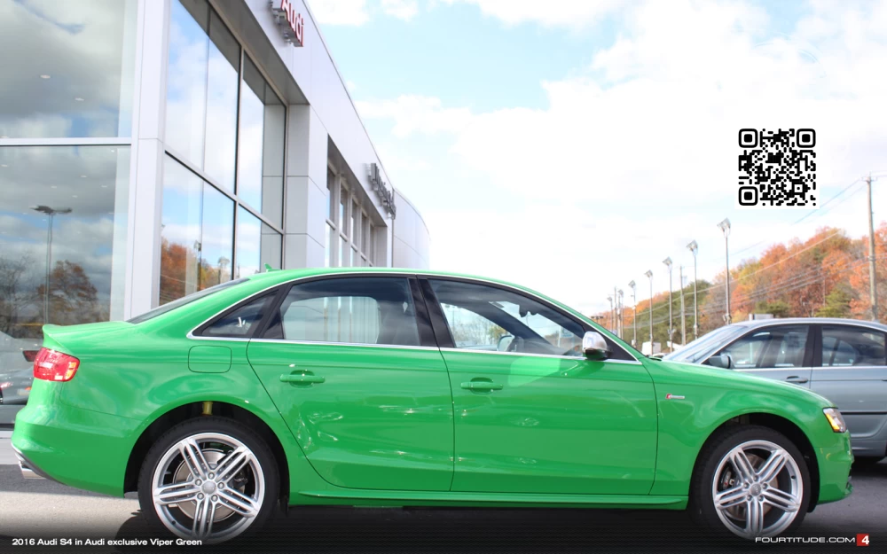 Audi | A4, S4, RS4 (B8, 8K) | 2D8, L2D8 - PORSCHE GRUN, PORSCHE GREEN, PORSCHE GR&Uuml;N, GRUN UNI (СОЛИД) 1