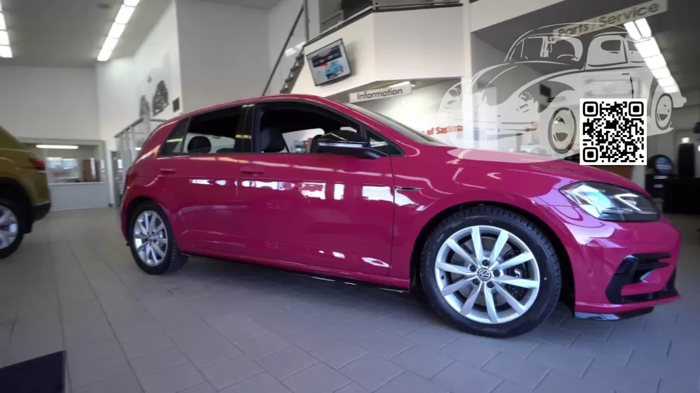 Volkswagen | GOLF 7 | LP3D, 9348 - RASPBERRY RED, FRAMBOISEROT (СОЛИД) 0