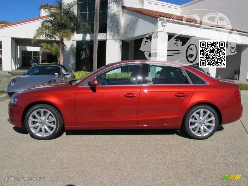 Audi | A4, S4, RS4 (B8, 8K) | Y3M, LY3M, 1G, 1G1G - VOLCANO RED, VULKANROT 1