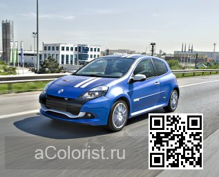 Renault | CLIO 3 (BR, CR, SB, SR) | RNT - BLEU MALTE, MALTA BLU 1