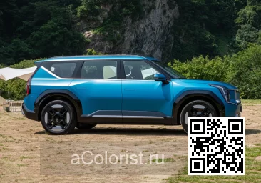 KIA | EV9 (MV1) | OBM - OCEAN BLUE MATT (с 2023) 5