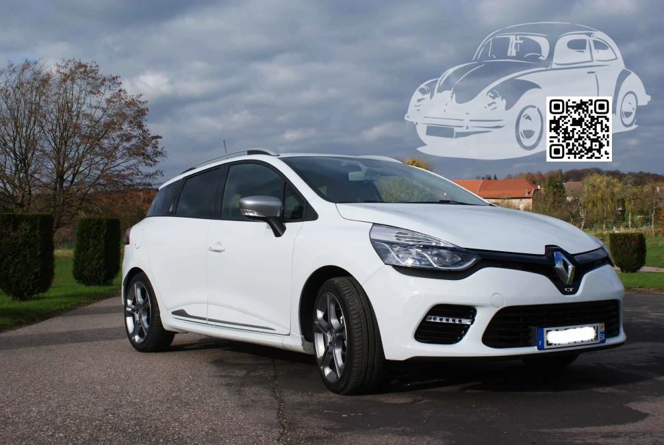 Renault | CLIO 4 (X98) | 369 - BLANC GLACIER, GLACIER WHITE, GLACIER VALKOINEN, ARCTIC WHITE (СОЛИД) 1