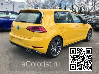 Volkswagen | GOLF 7 | L132, 9106 - GINSTER YELLOW, GINSTERGELB, JAUNE GINSTER (СОЛИД) 3