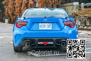 Scion | FR-S (ZN6) | DAR - BRIGHT BLUE, NEPTUNE BLUE (СОЛИД) (с 2019) 3