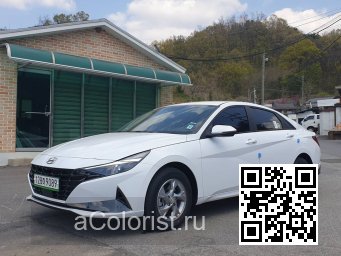 Hyundai | ELANTRA, AVANTE 7 (CN7) | WAW - CERAMIC WHITE, POLAR WHITE (СОЛИД) 1