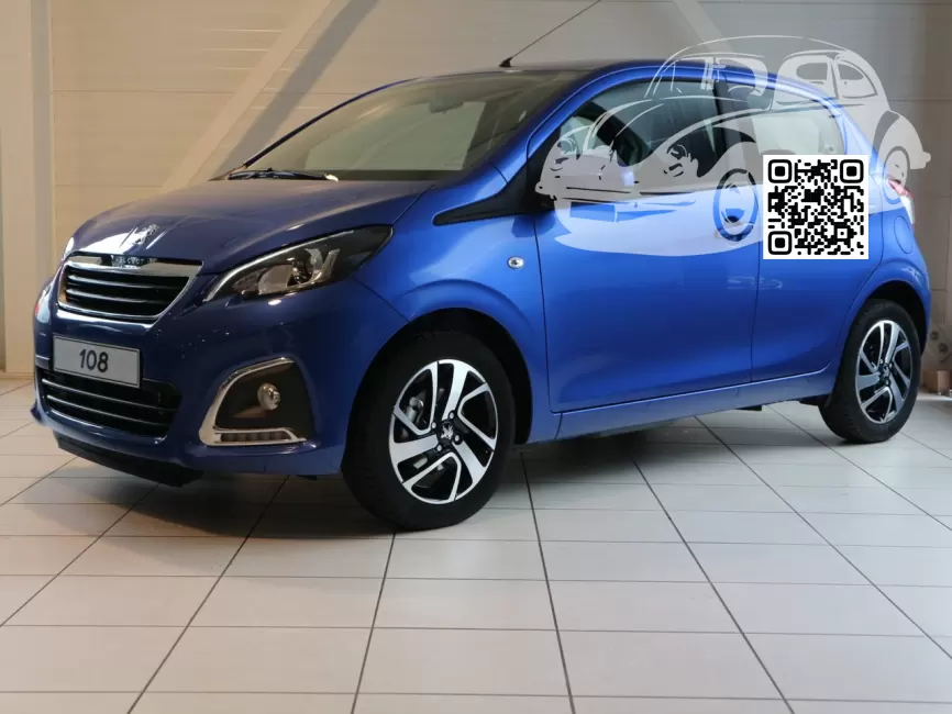 Peugeot | 108 | TB, ETB, M0TB - BLEU CALVI, CALVI BLUE, CALVI BLAU, BLEU CAPRI (с 2018) 0