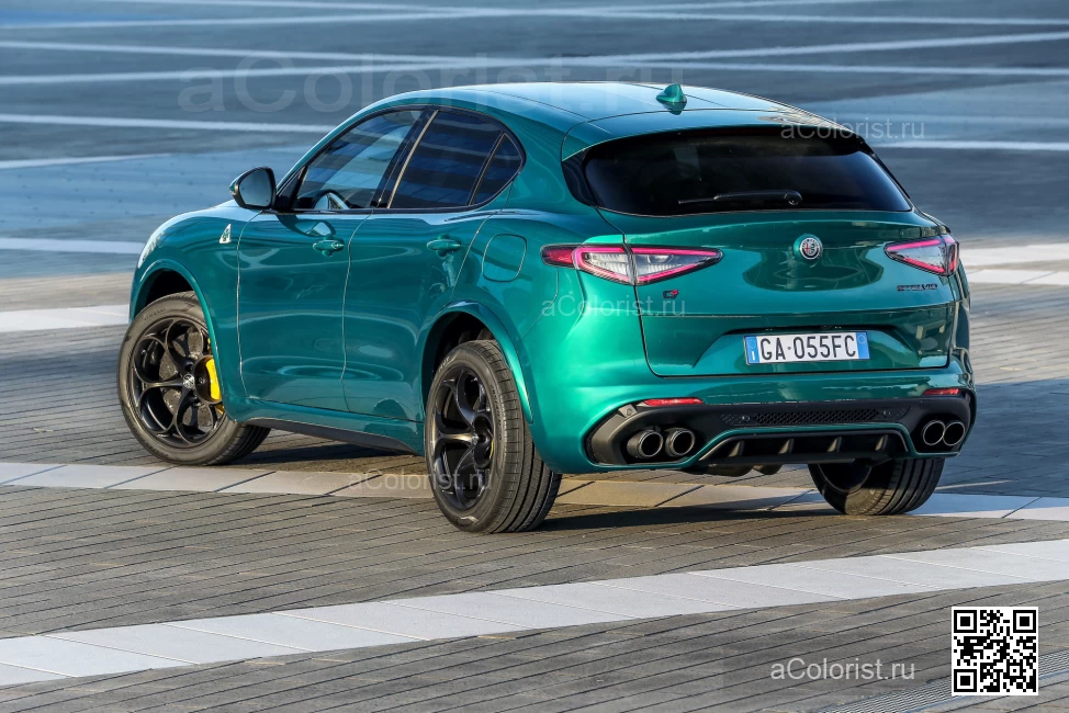 ALFA ROMEO | STELVIO (949) | 646, 646B, 646/B - MONTREAL GREEN, VERDE MONTREAL TRI-COAT (Stelvio Quadrifoglio) (с 2020) 1