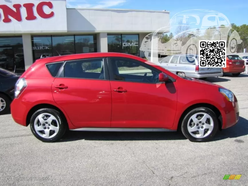 Pontiac | VIBE | 86U, 606R - RED METALLIC, RED HOT (2009) 1