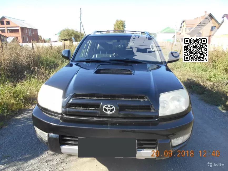 Toyota | 4RUNNER 4 (N210) | 202 - BLACK, BLACK ONYX (СОЛИД) (2003-2009) 1