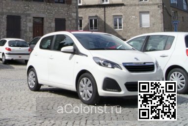 Peugeot | 108 | P8, KWD, P0P8 - BLANC LIPIZAN, LIPIZZAN WHITE, LIPIZAN WEISS (СОЛИД) 2