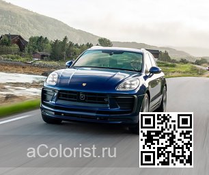 Porsche | MACAN (95B) | 1A, M5D, LM5D, 1A1A - GENTIAN BLUE, ENZIANBLAU, BLEU GENTIANE (с 2021) 2