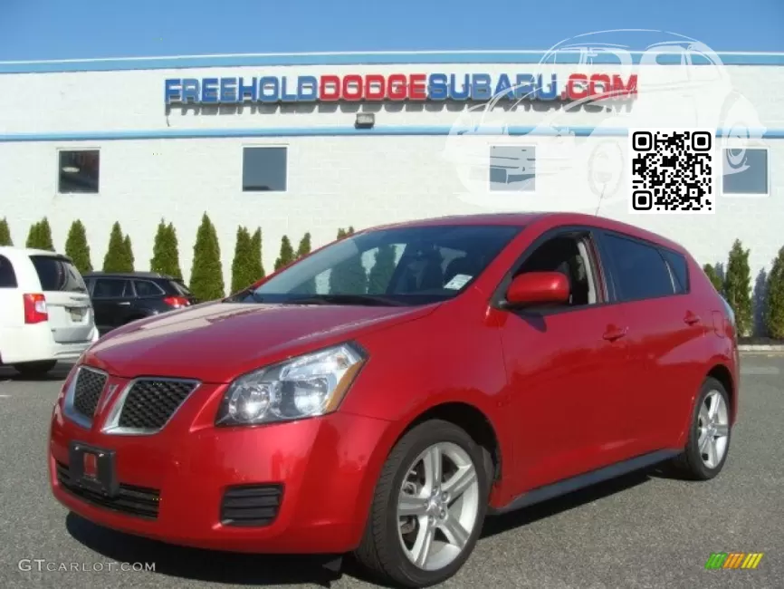 Pontiac | VIBE | 86U, 606R - RED METALLIC, RED HOT (2009) 0
